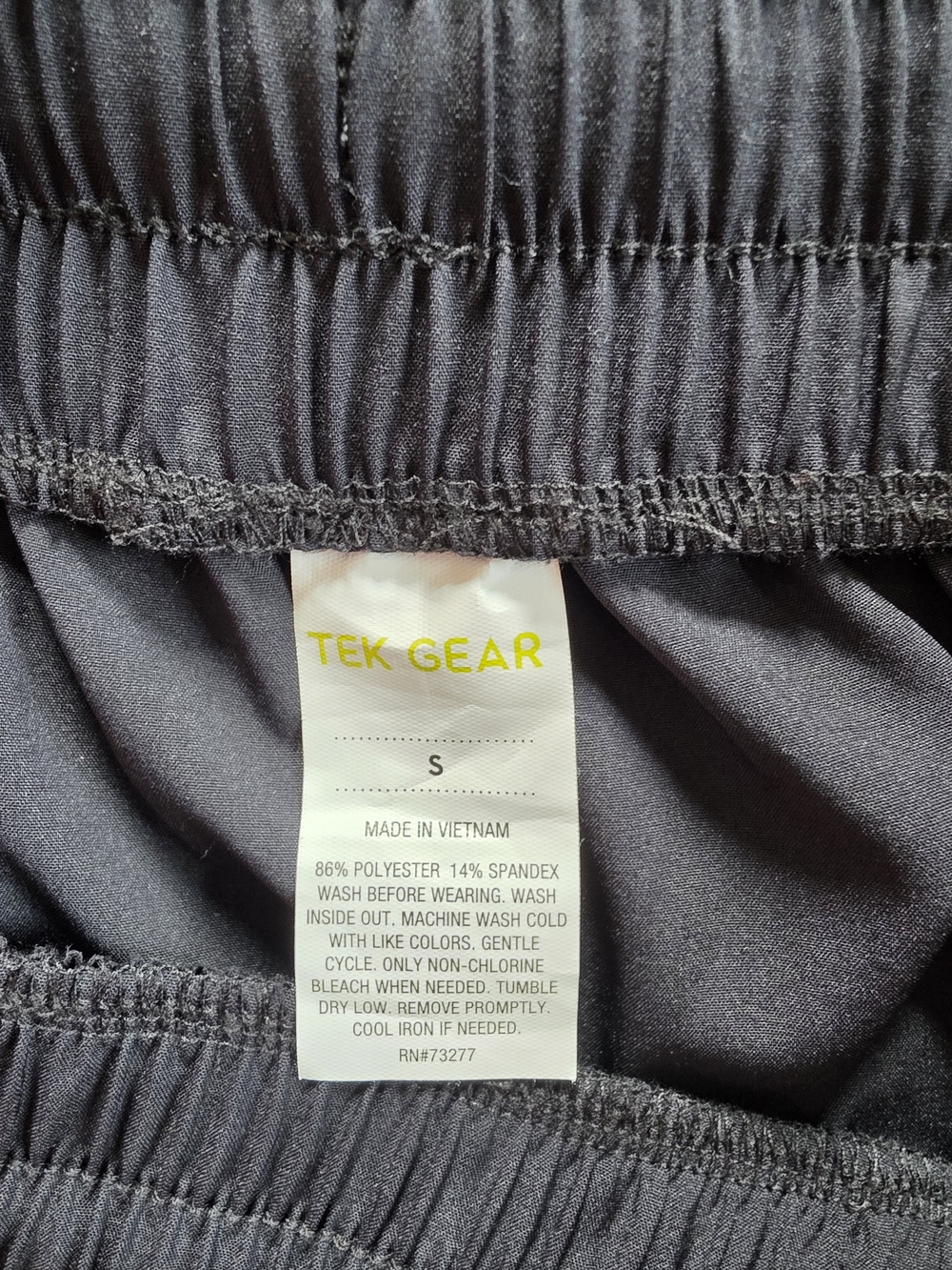 tek gear Black Cargo Jogger Pants with Drawstring Waist - Picture 6 of 6